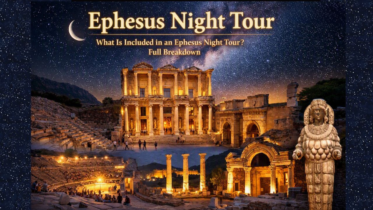 The only night tour in Ephesus